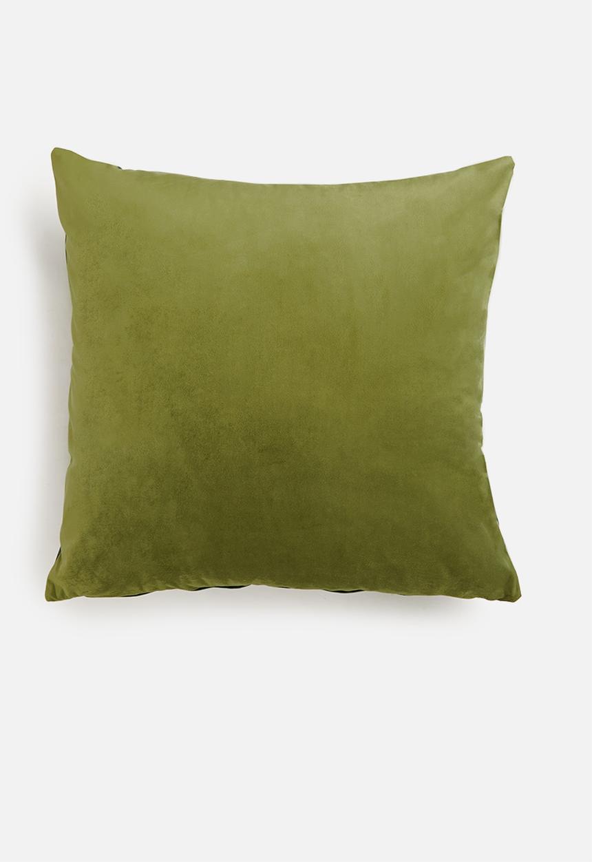 Sixth Floor - Mihlali 2 toned velvet cushion cover - Green