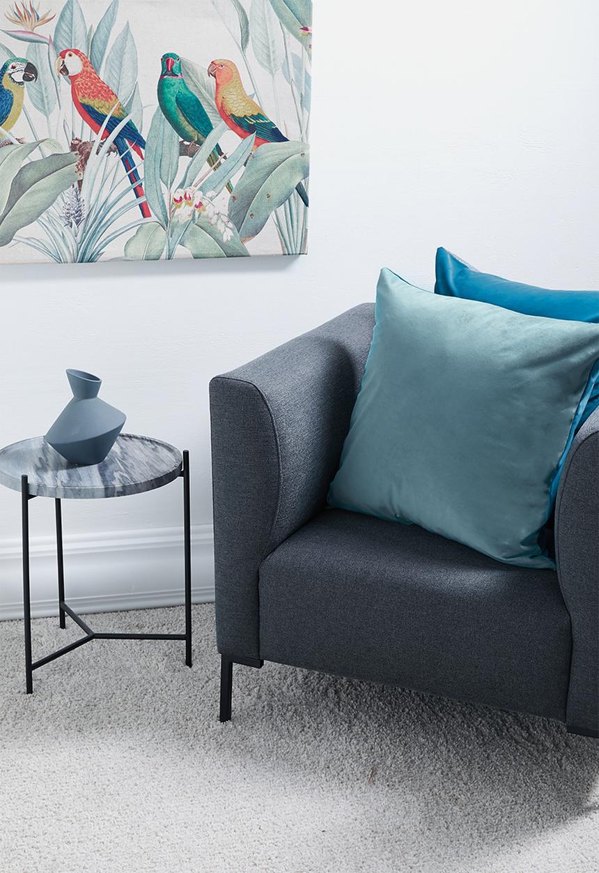 Sixth Floor - Thebe 2 toned cushion cover - Falcon