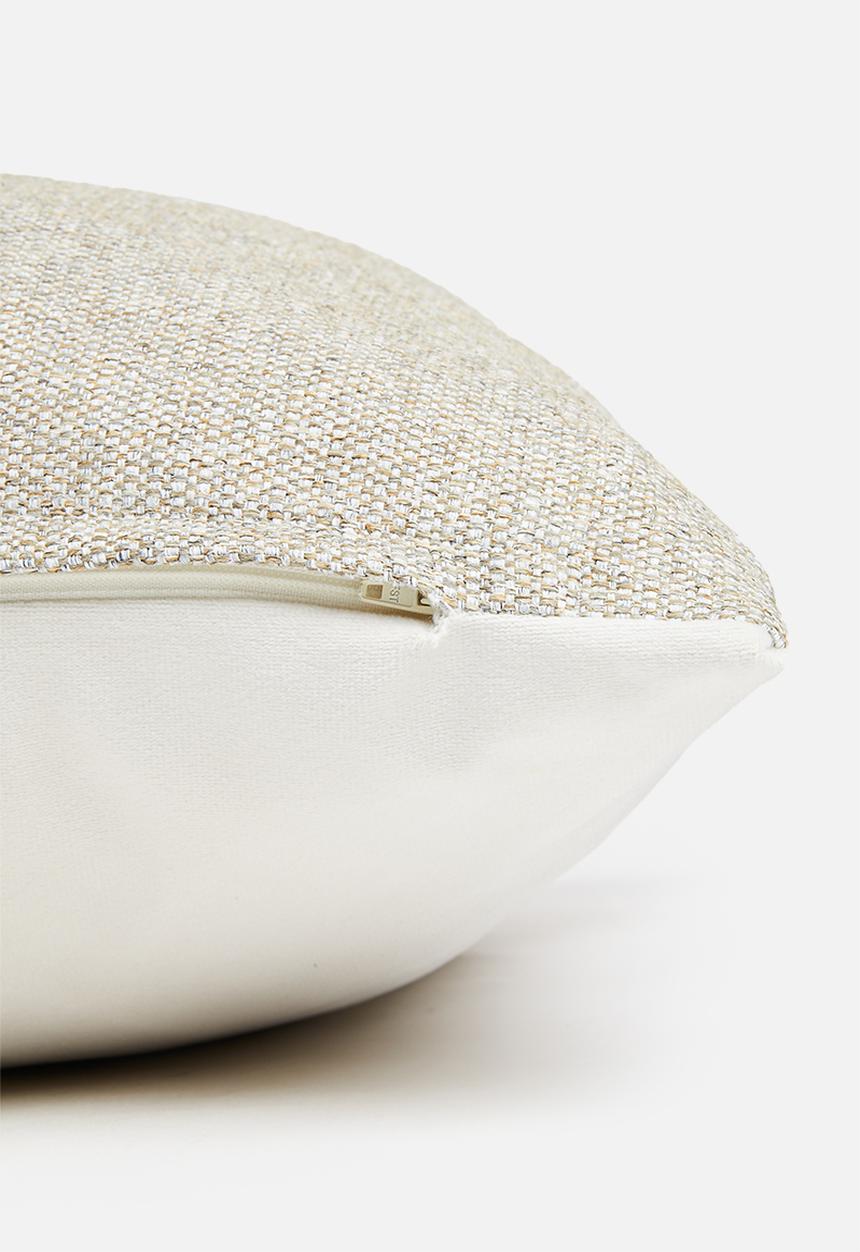 Sixth Floor - Thebe 2 toned cushion cover - Kelp