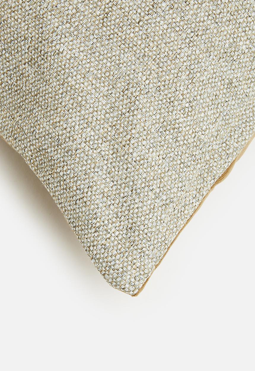 Sixth Floor - Thebe 2 toned cushion cover - Moody Kelp