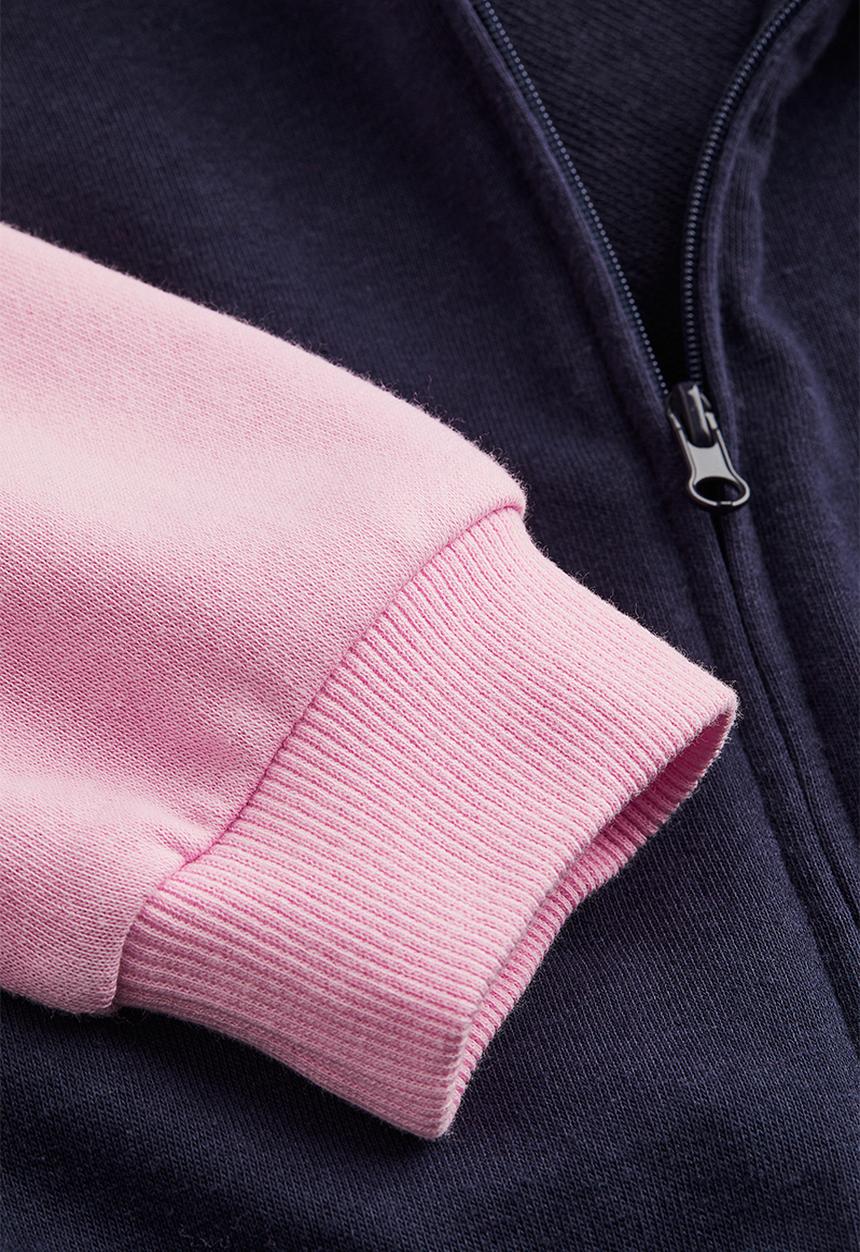 H&M - Oversized zip-through hoodie - dark blue