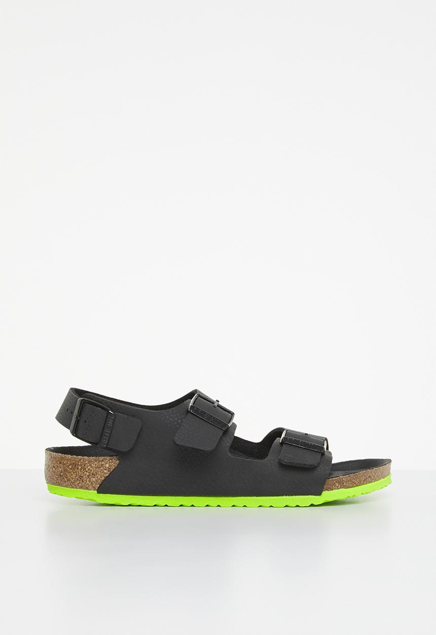 Birkenstock - Milano kids bf desert soil black lime regular - desert soil black lime