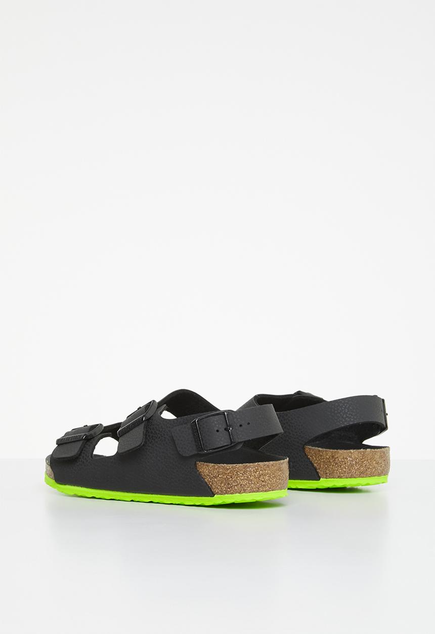 Birkenstock - Milano kids bf desert soil black lime regular - desert soil black lime