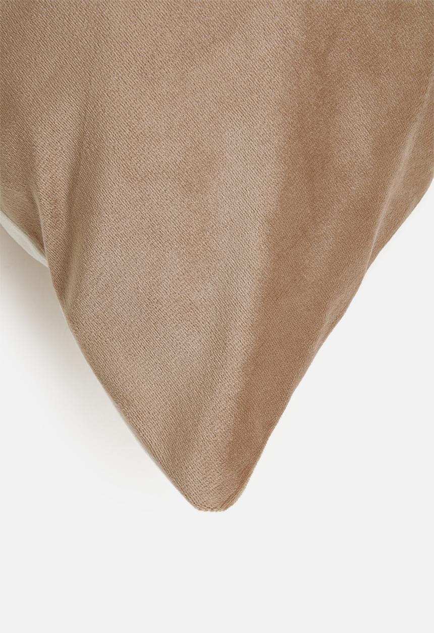 Sixth Floor - Mihlali 2 toned velvet cushion cover - Slate