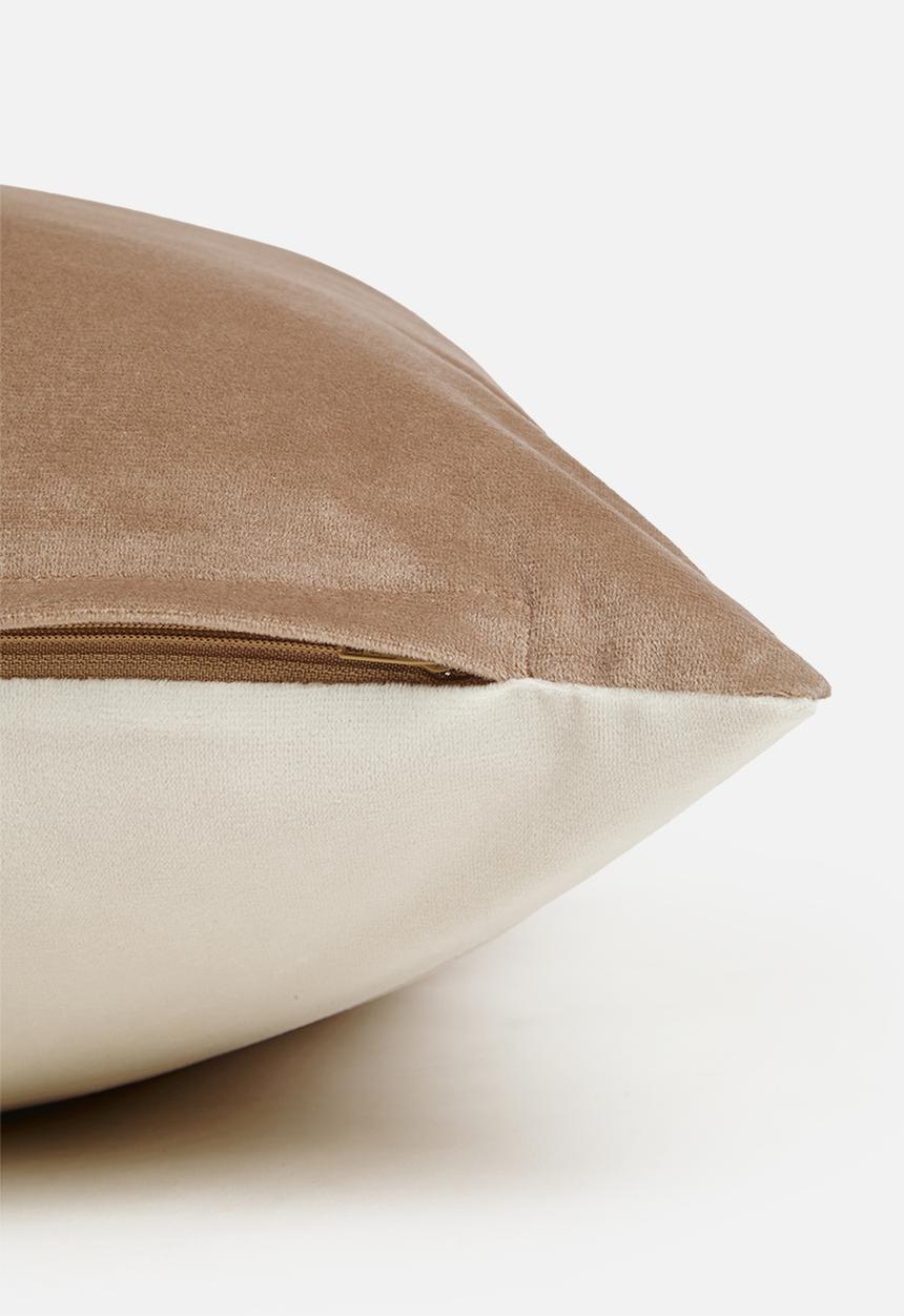 Sixth Floor - Mihlali 2 toned velvet cushion cover - Slate