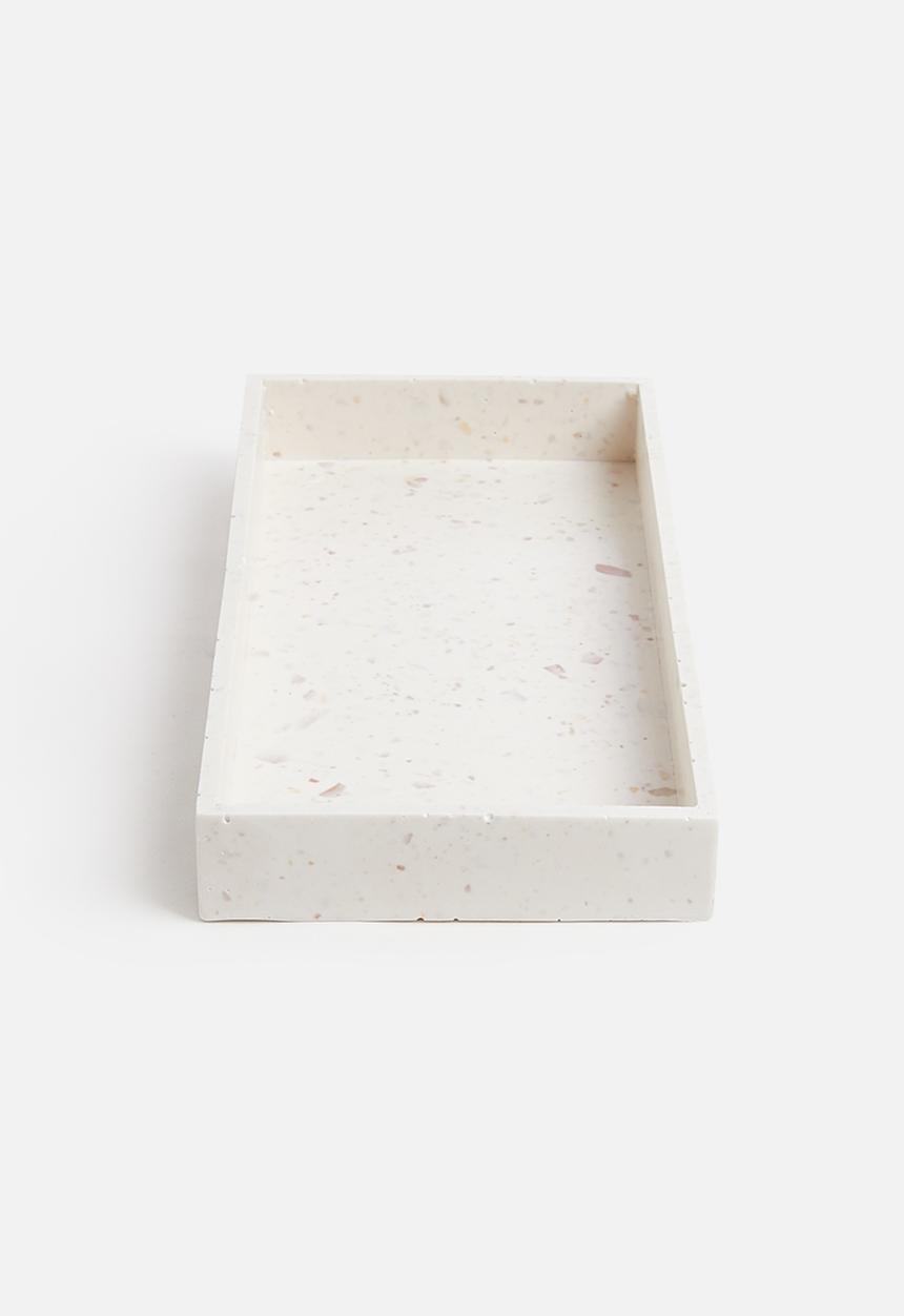 Terrazzo Home - Rectangular tray - natural