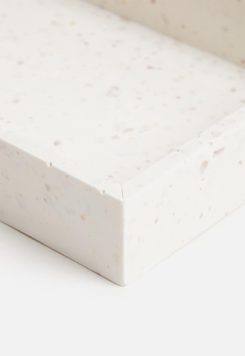 Terrazzo Home - Rectangular tray - natural