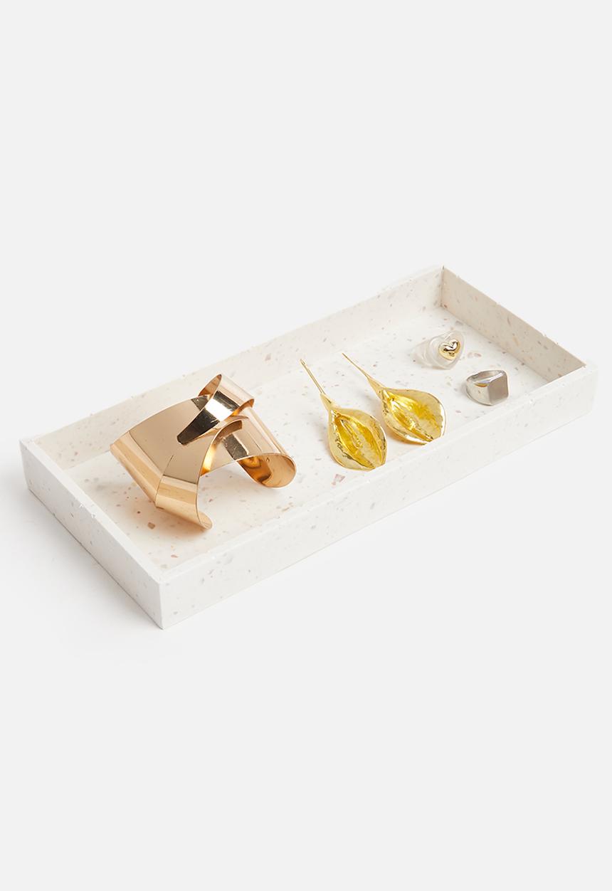 Terrazzo Home - Rectangular tray - natural