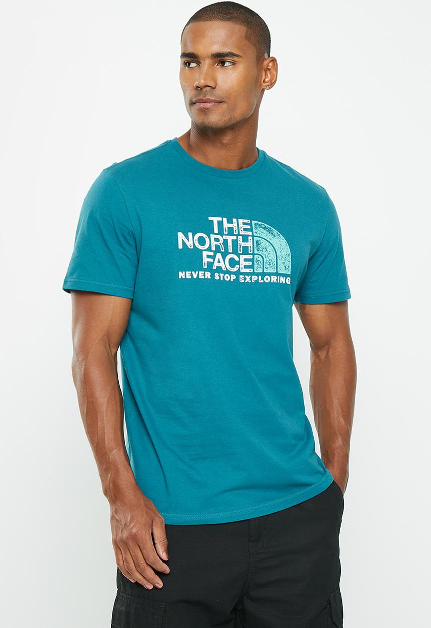 The North Face - Short sleeve rust 2 tee - blue coral-reef waters 