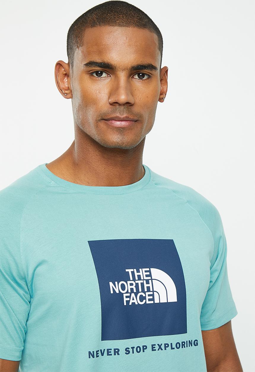 The North Face - Short sleeve raglan redbox tee - eu - reef waters-summit navy