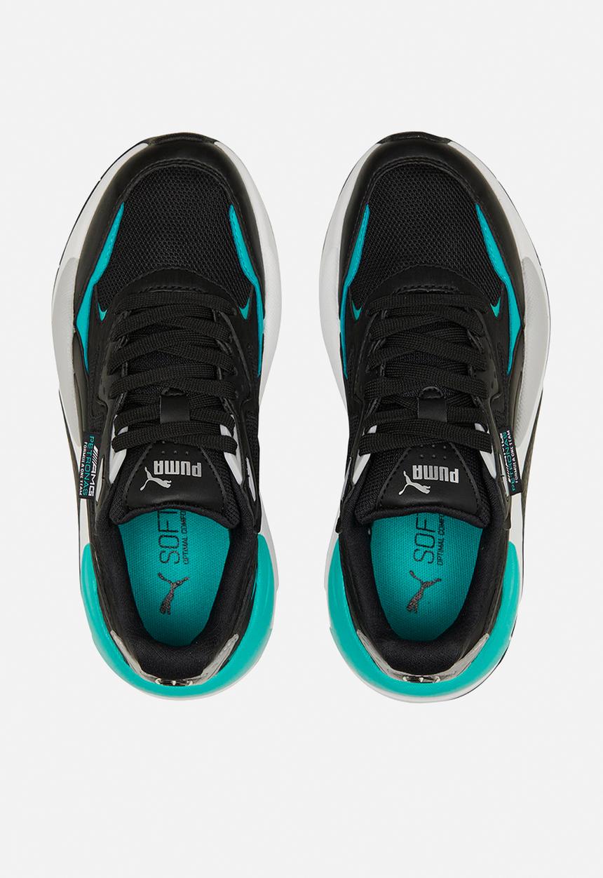 PUMA - X-ray speed jr - puma black/spectra green/puma silver