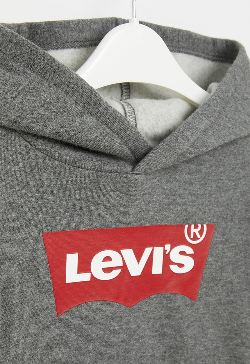Levi’s® - Lvb batwing screenprint hooded - charcoal heather