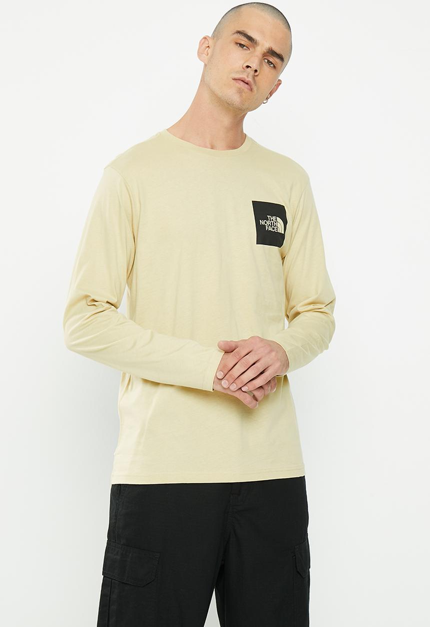 The North Face - Long sleeve fine tee - gravel 