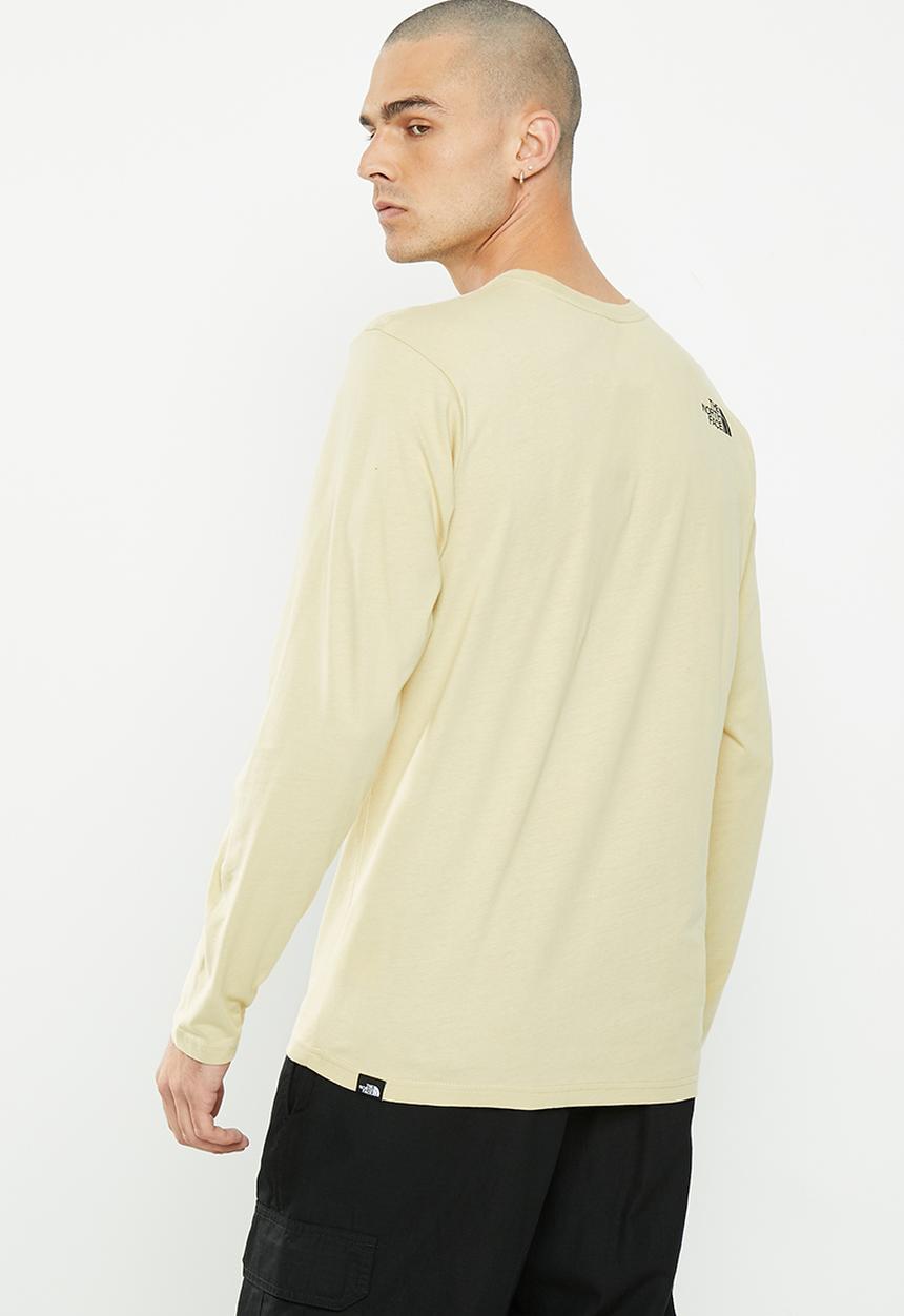 The North Face - Long sleeve fine tee - gravel 