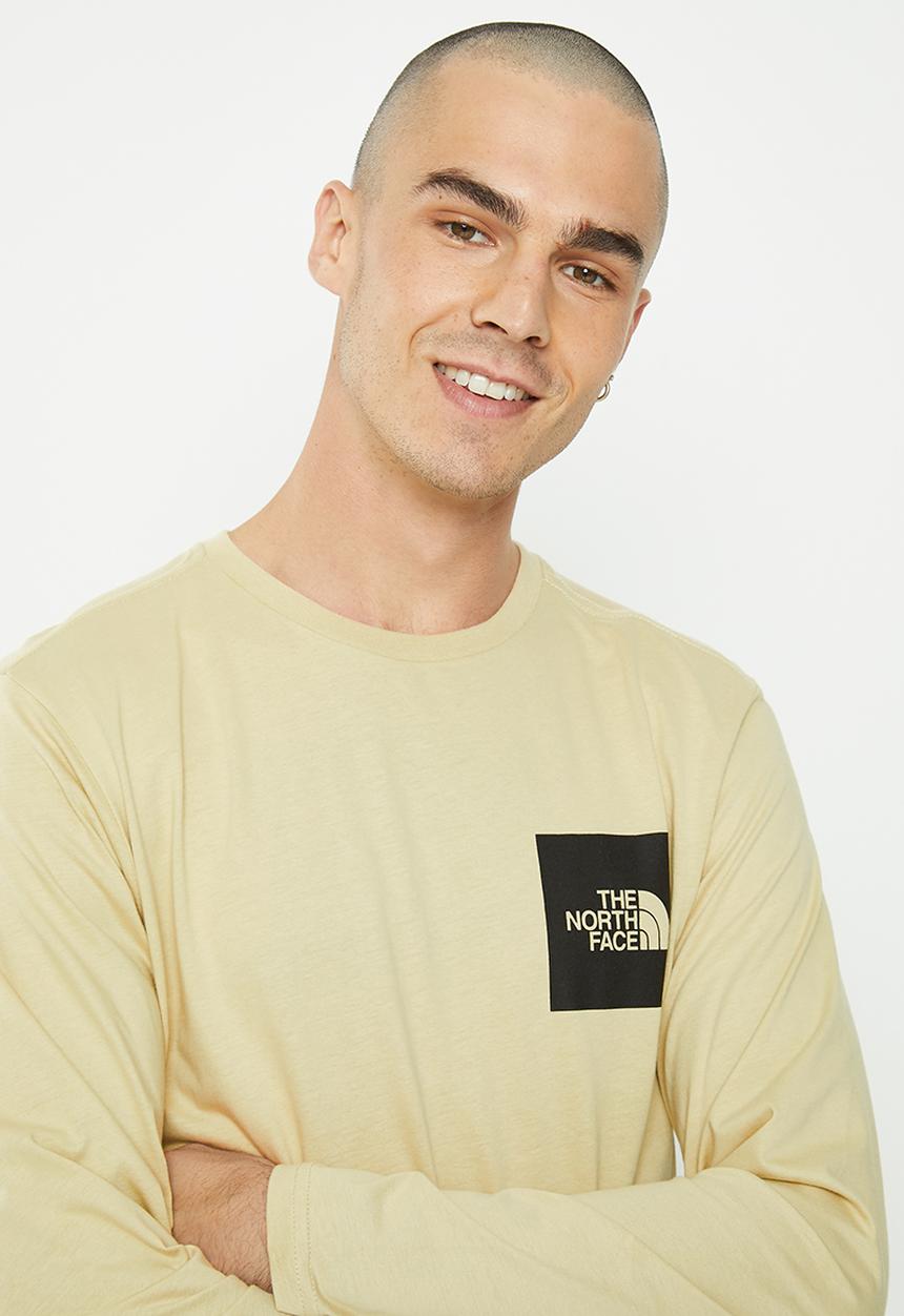 The North Face - Long sleeve fine tee - gravel 