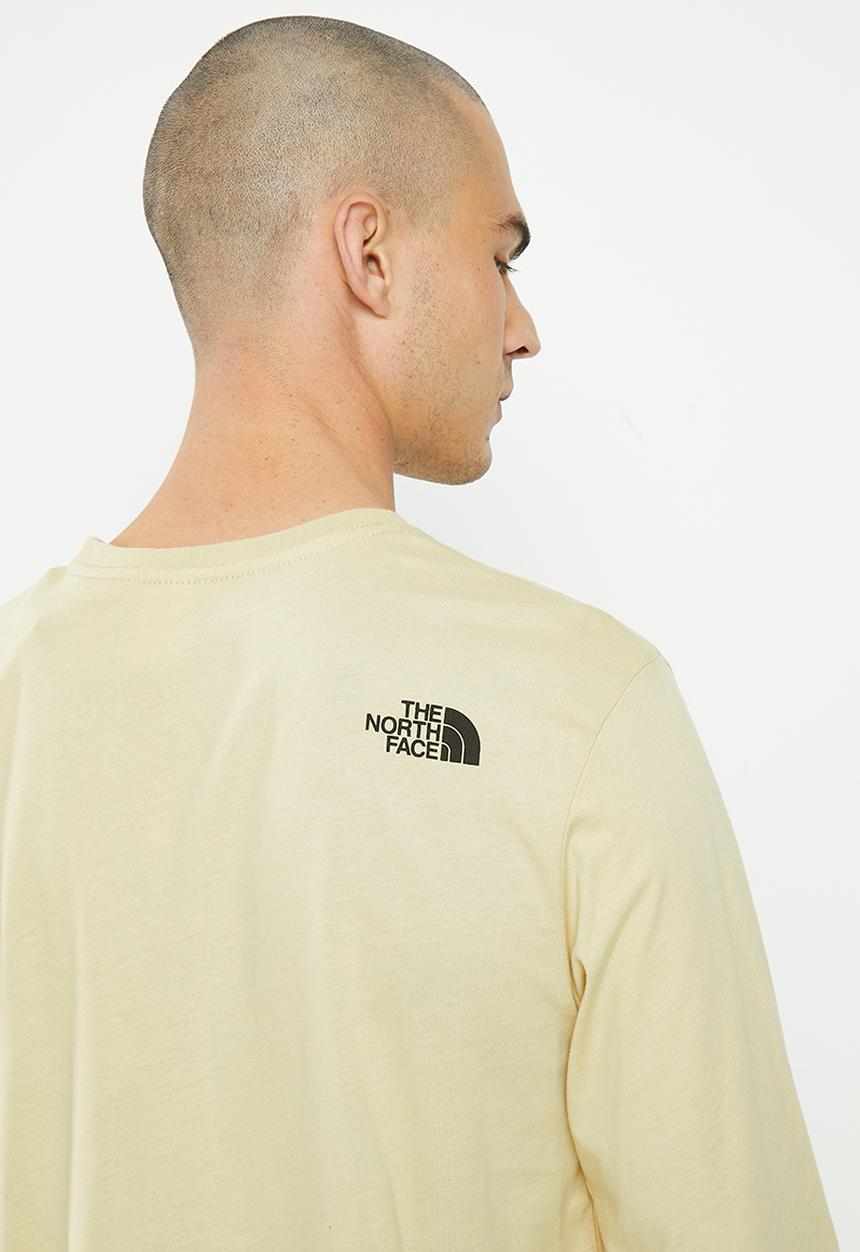 The North Face - Long sleeve fine tee - gravel 