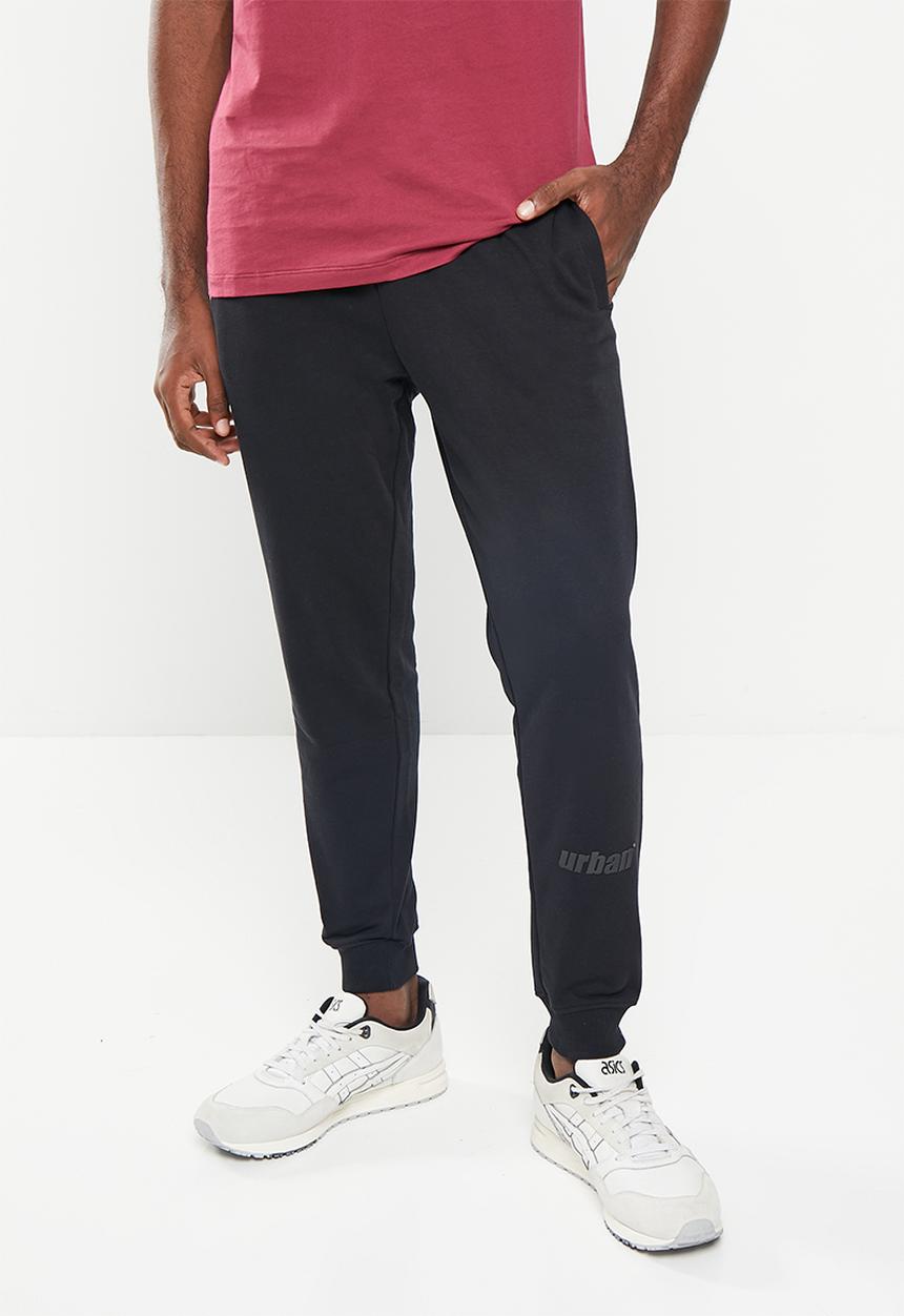 urban° - Mens urban core fleece jogger - black