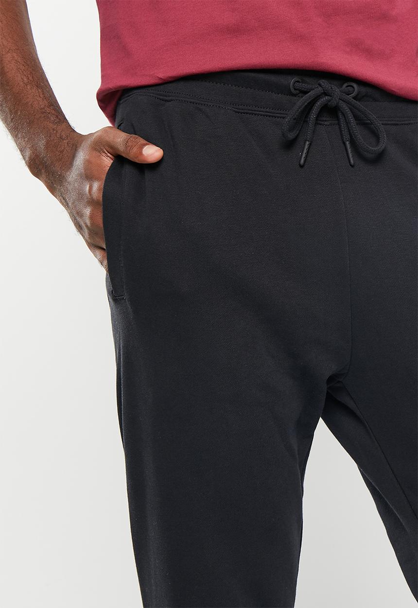 urban° - Mens urban core fleece jogger - black