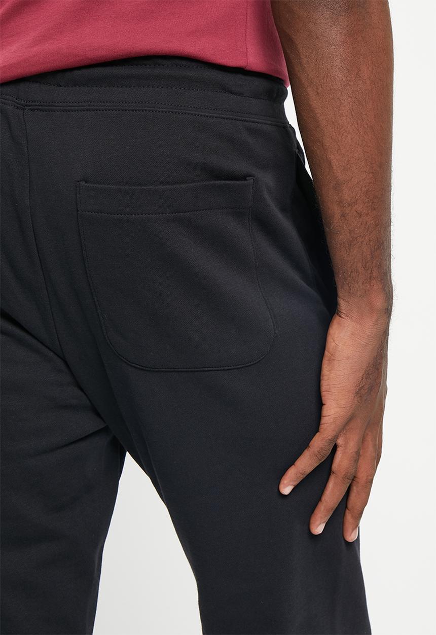 urban° - Mens urban core fleece jogger - black