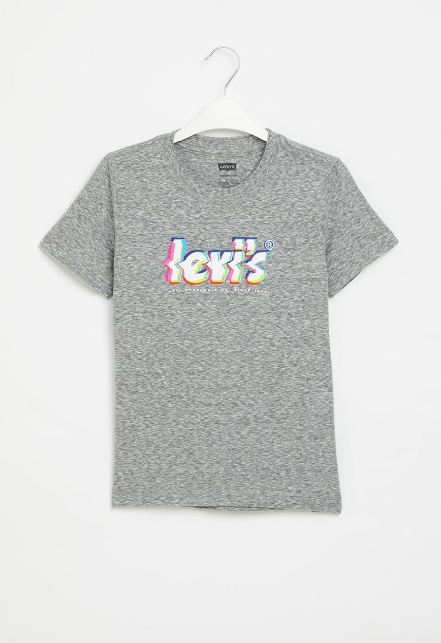 Levi’s® - Lvb glitched logo T-shirt - gargoyle cloud heather