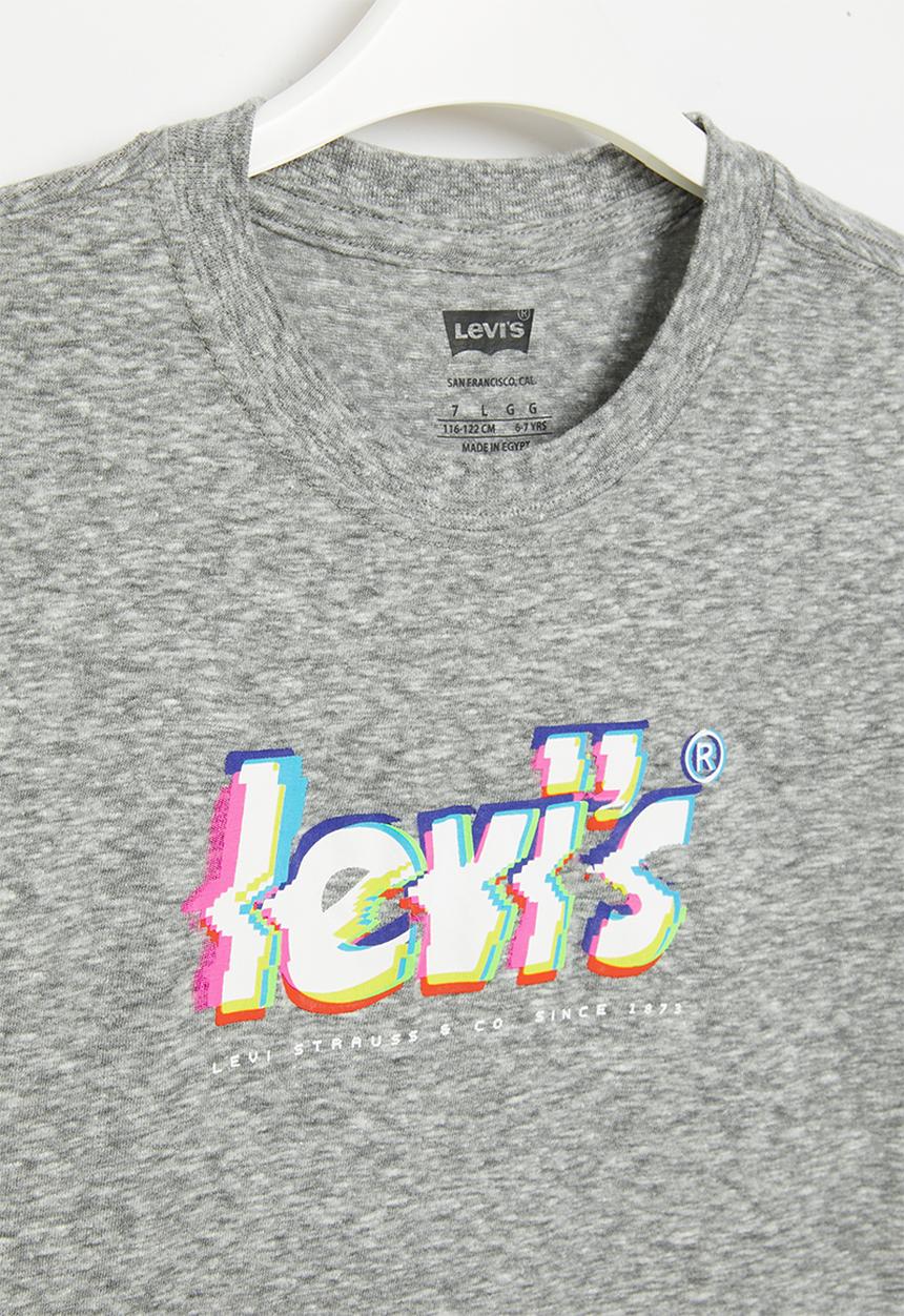 Levi’s® - Lvb glitched logo T-shirt - gargoyle cloud heather