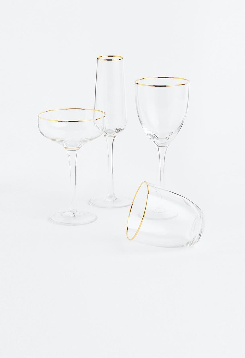 H&M - Champagne coupe - clear glass