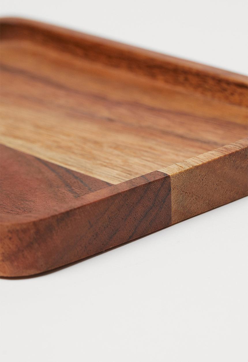 H&M - Small wooden tray - wood/acacia wood