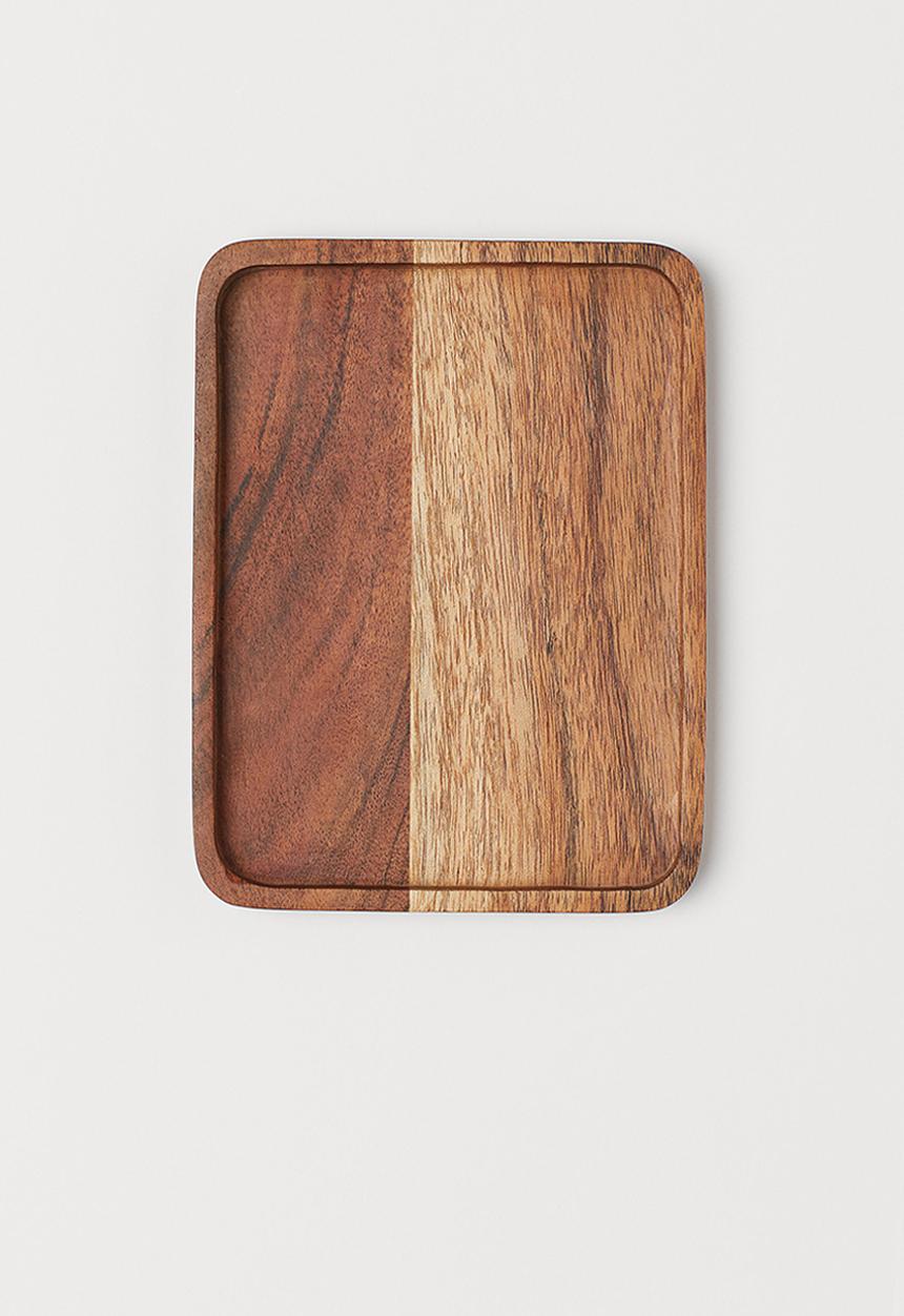 H&M - Small wooden tray - wood/acacia wood