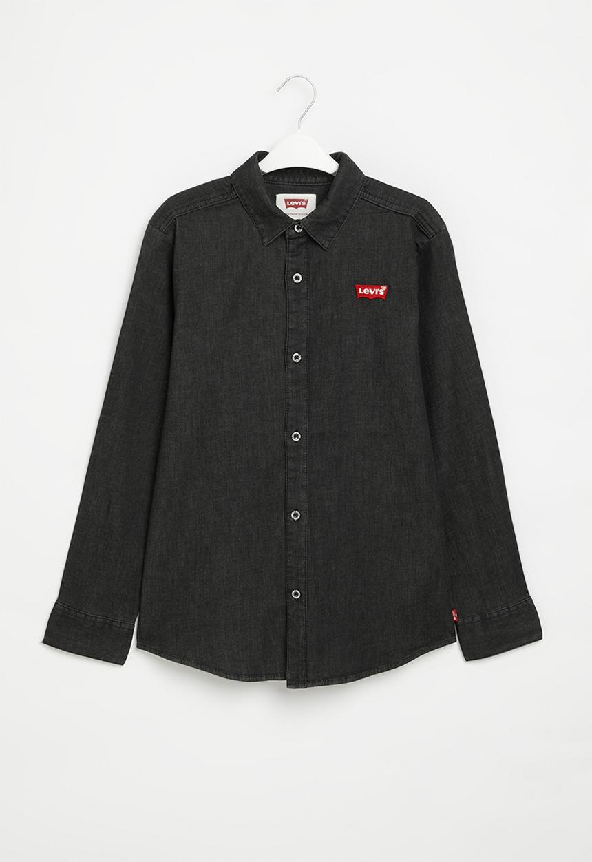 Levi’s® - Lvb acid wash denim button up - washed black