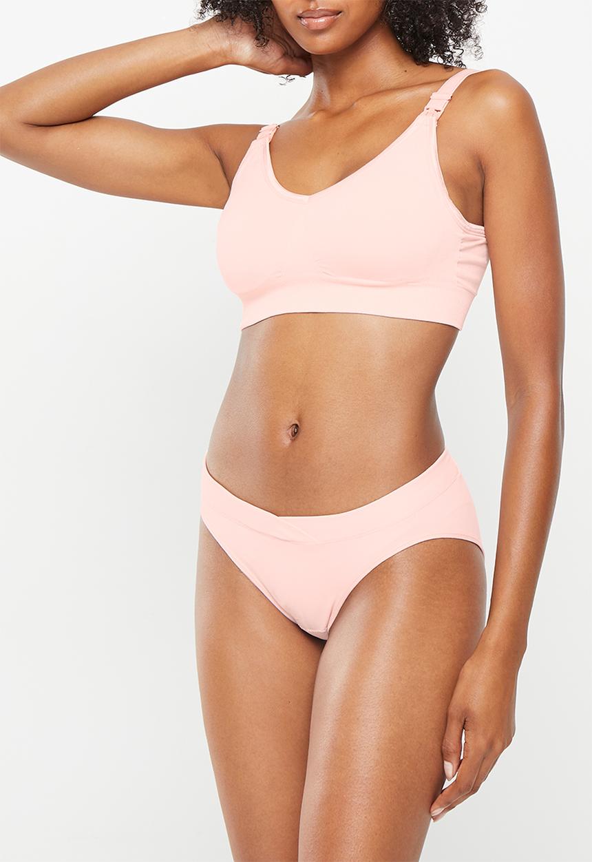 Maternity Mommy - Maternity Jenna bra and panty set - pink 
