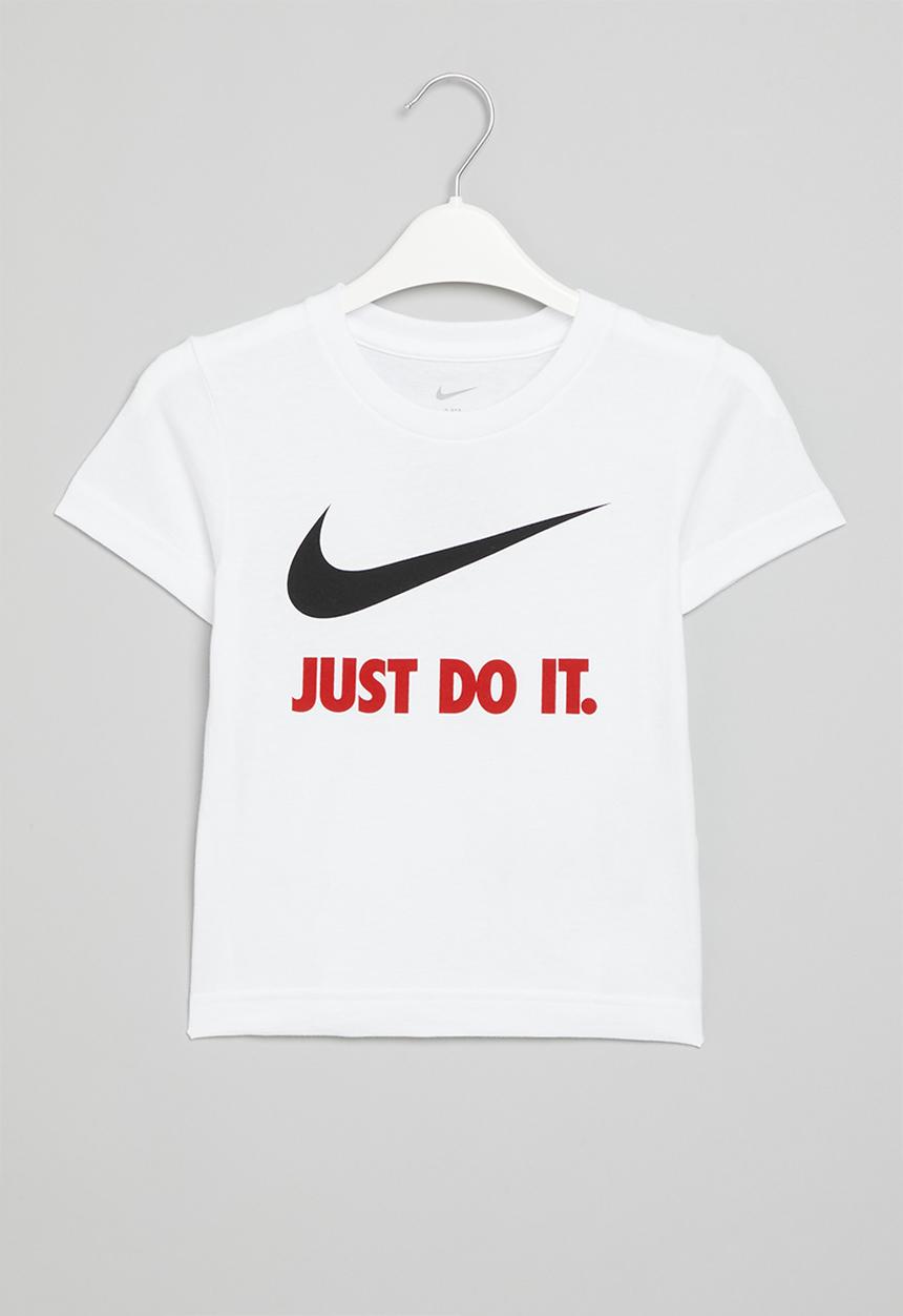 Nike - Nike Short Sleeve swoosh tee - white & red 