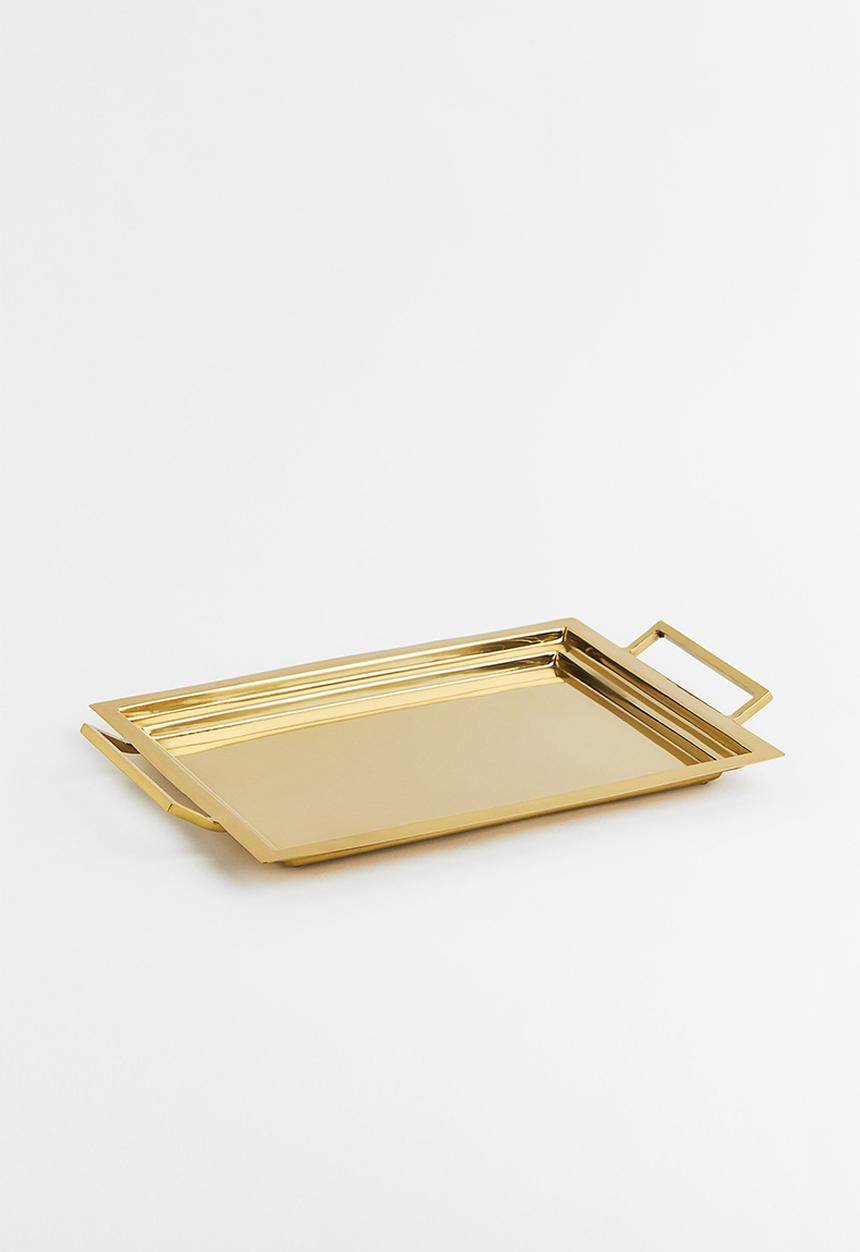 H&M - Metal tray - gold-coloured