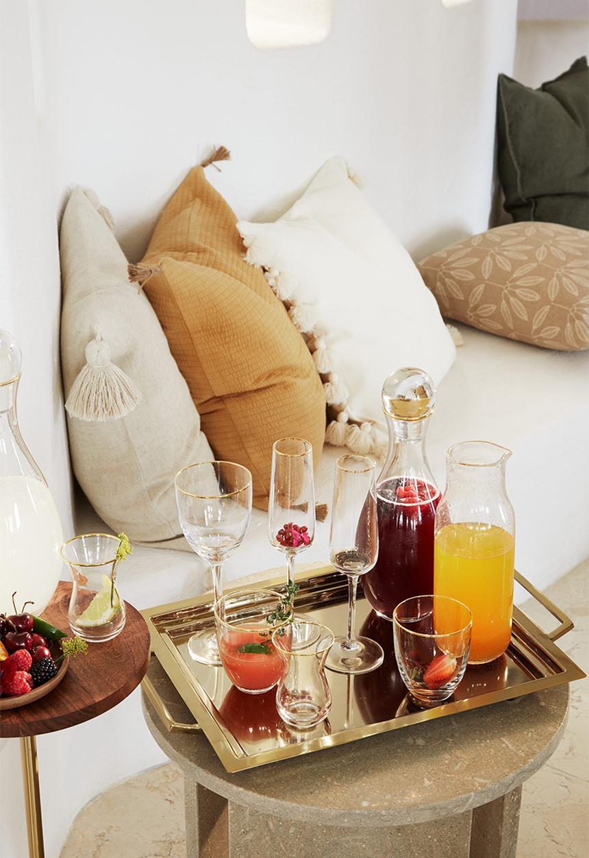 H&M - Metal tray - gold-coloured