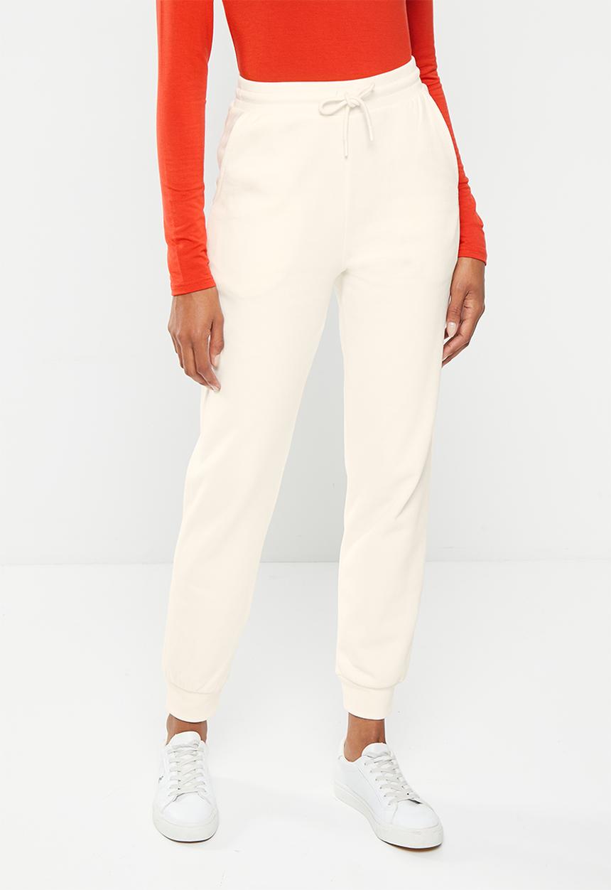 POLO - Wmn pony track pants - ecru