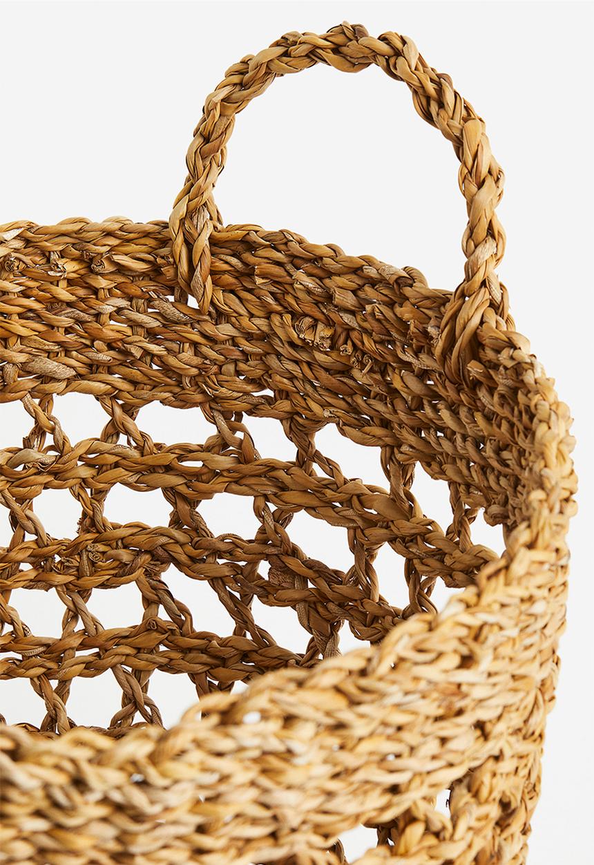 H&M - Braided seagrass basket - beige