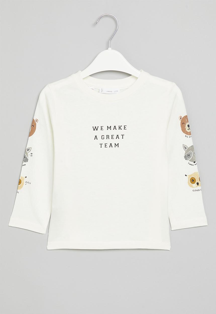 MANGO - T-shirt bosque - natural