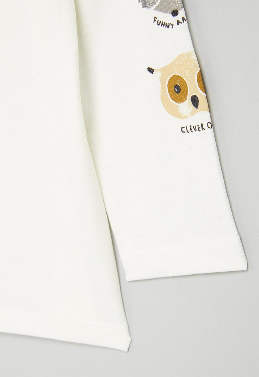 MANGO - T-shirt bosque - natural