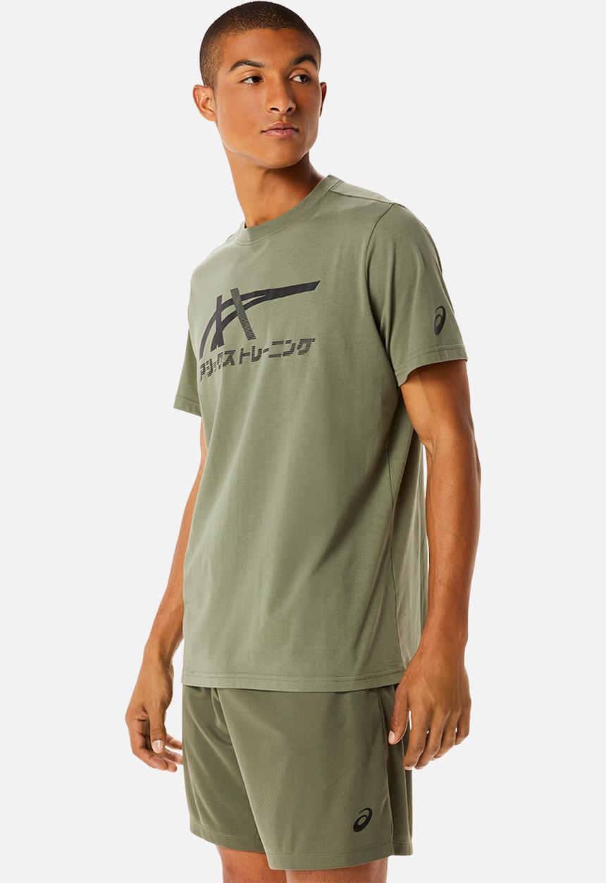 ASICS - Tiger tee - lichen green/performance black
