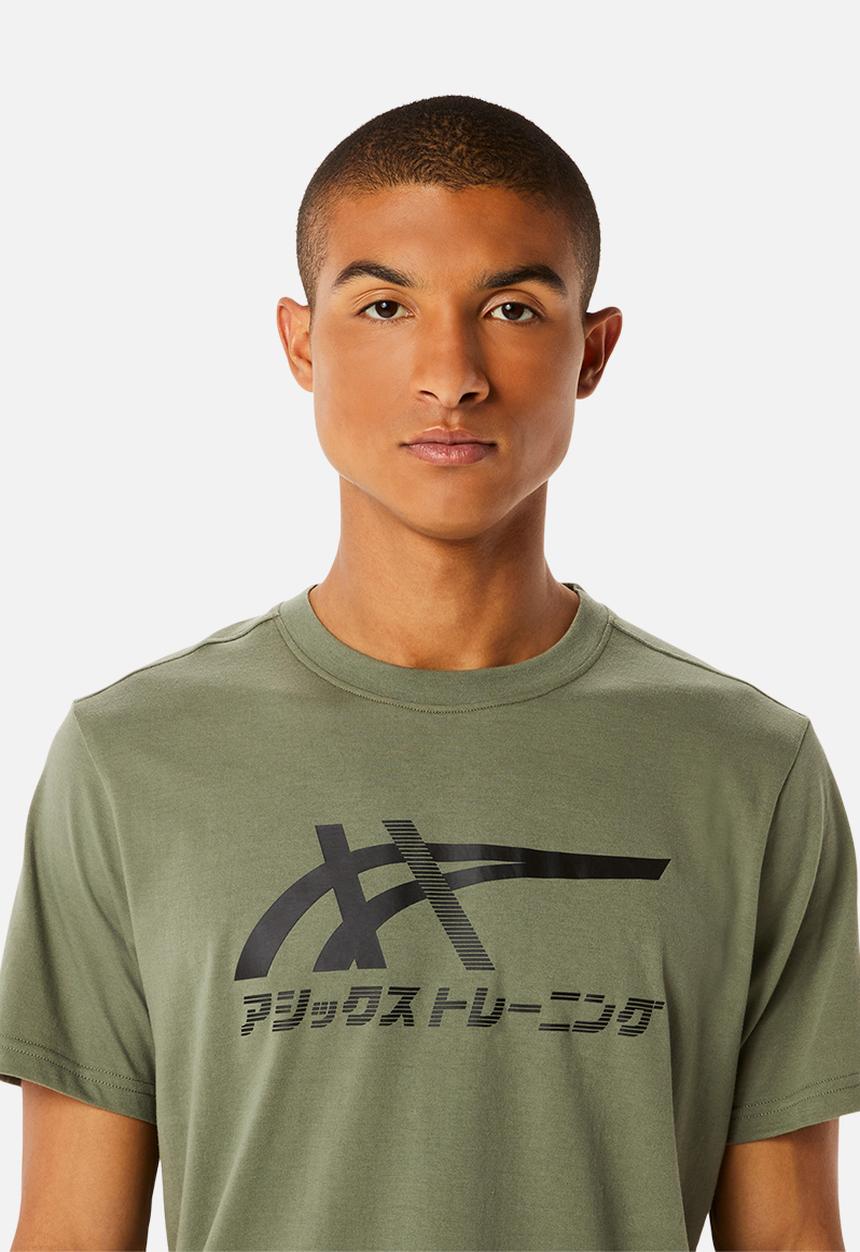 ASICS - Tiger tee - lichen green/performance black