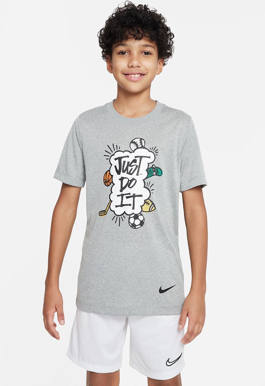 Nike - B nk df tee jdi multi sport - tumbled grey/flt silver/htr