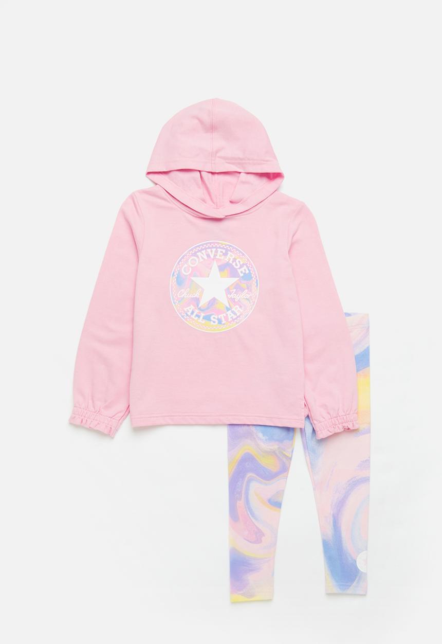 Converse - Cnvg ctp hoodie & legging set - lt arctic pink