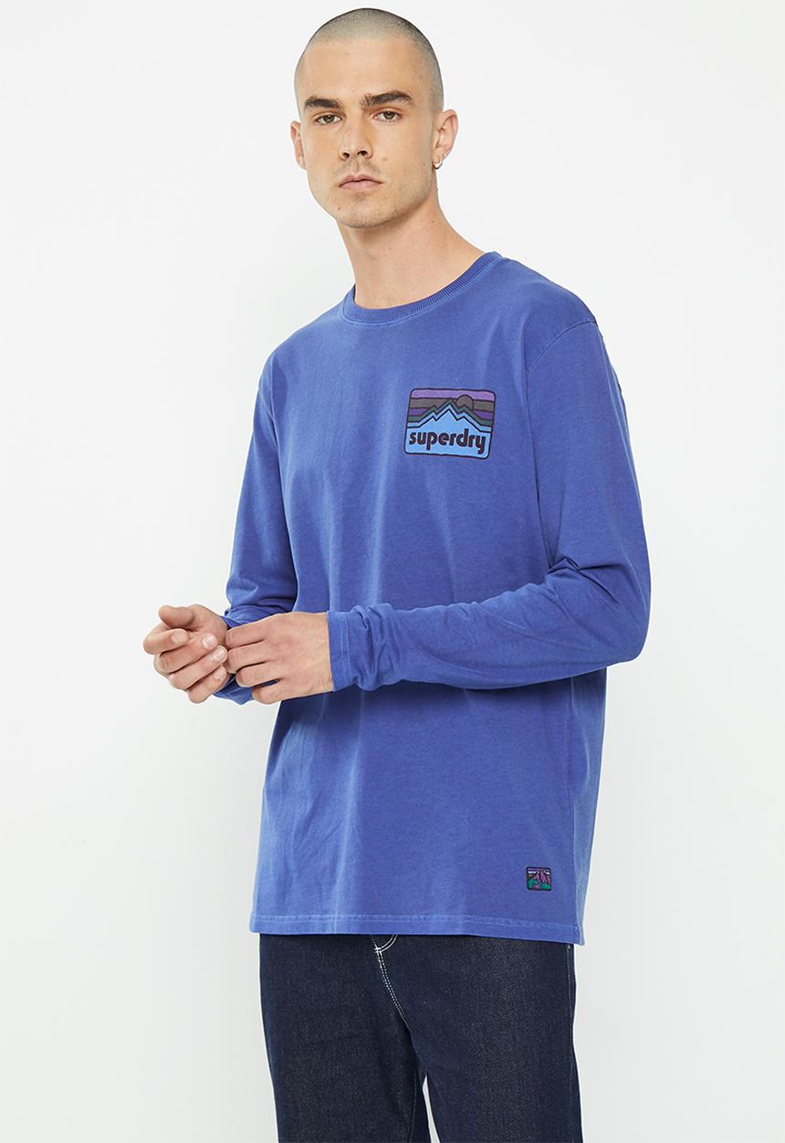 Superdry. - Vintage 90s terrain ls top - twilight navy