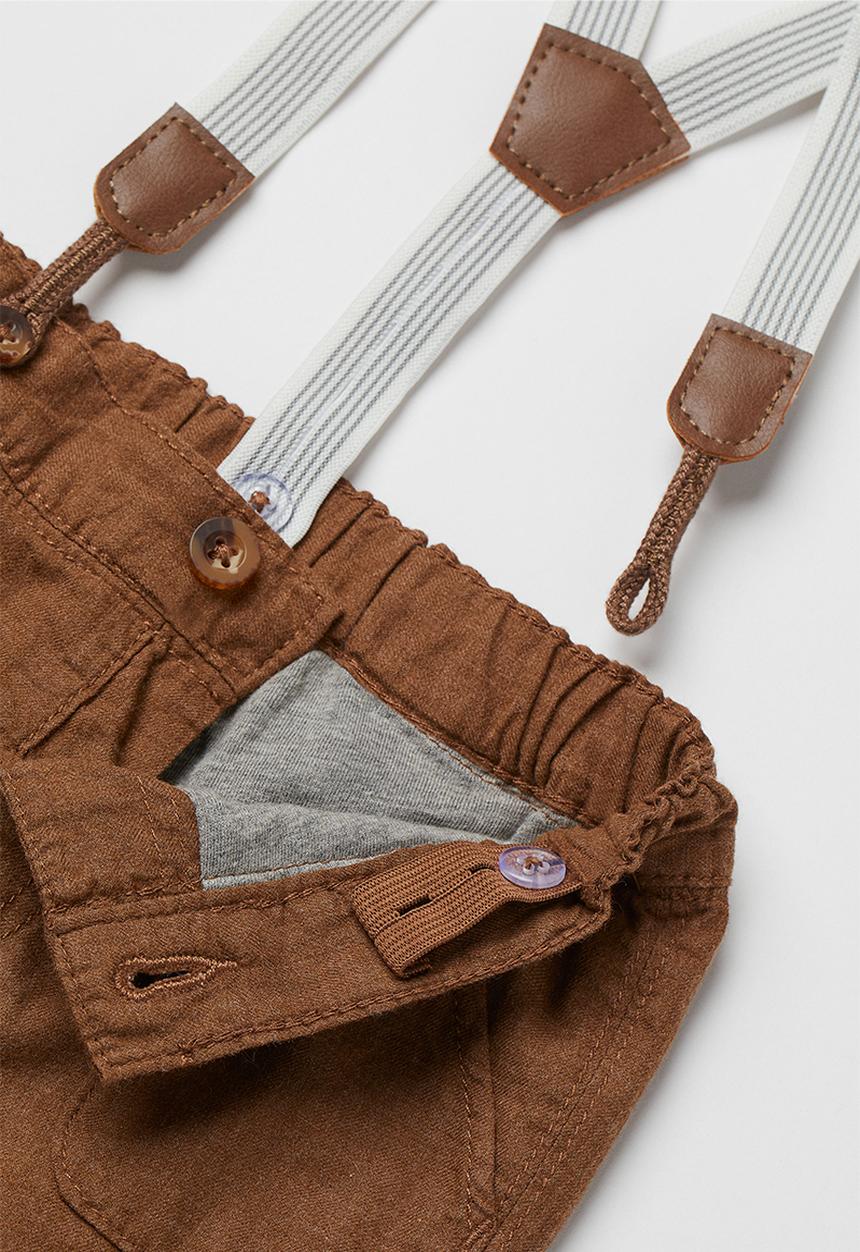 H&M - Dressy set - brown/white