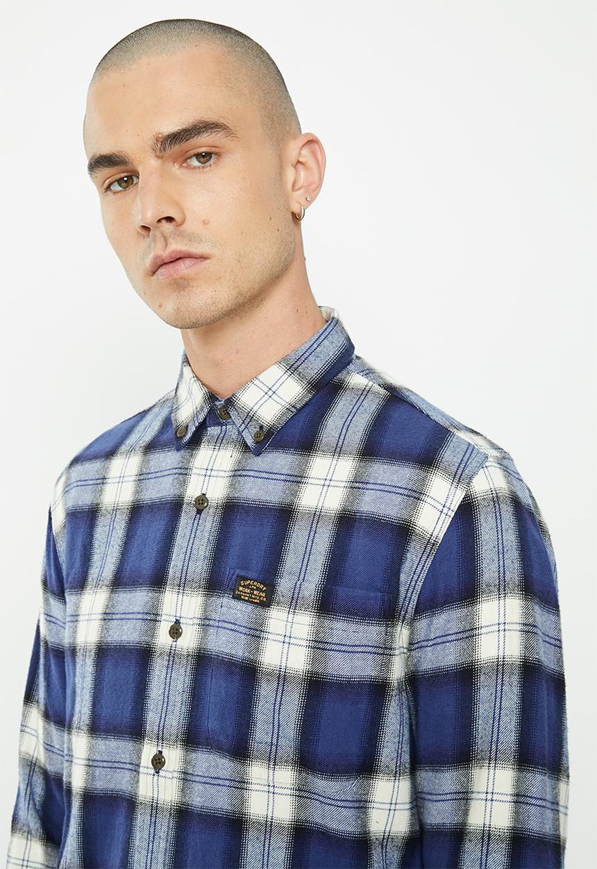Superdry. - Vintage lumberjack shirt - rodrick check blue