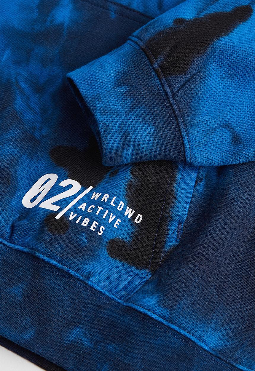 H&M - Oversized hoodie - blue/tie-dye