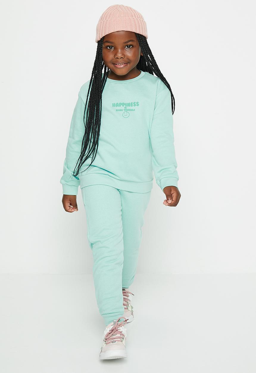 Superbalist - Girls tracksuit with print - mint