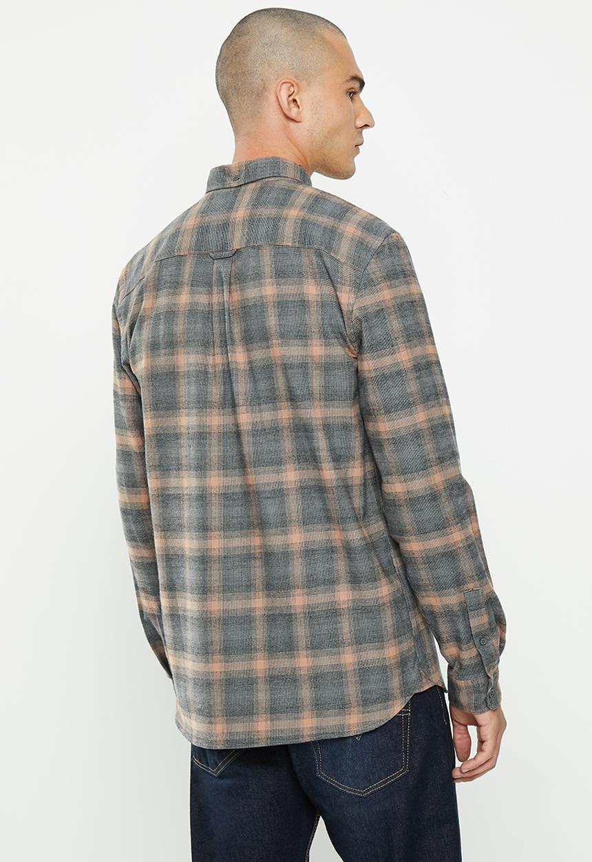 Lyle & Scott - Button down check shirt - jet black