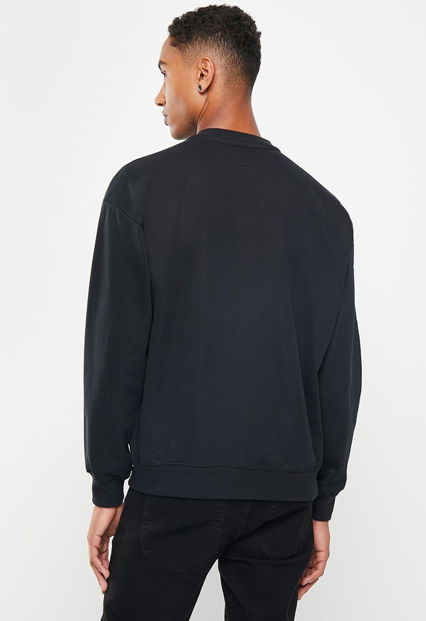 Converse - Chain stitch elevated cardigan - black