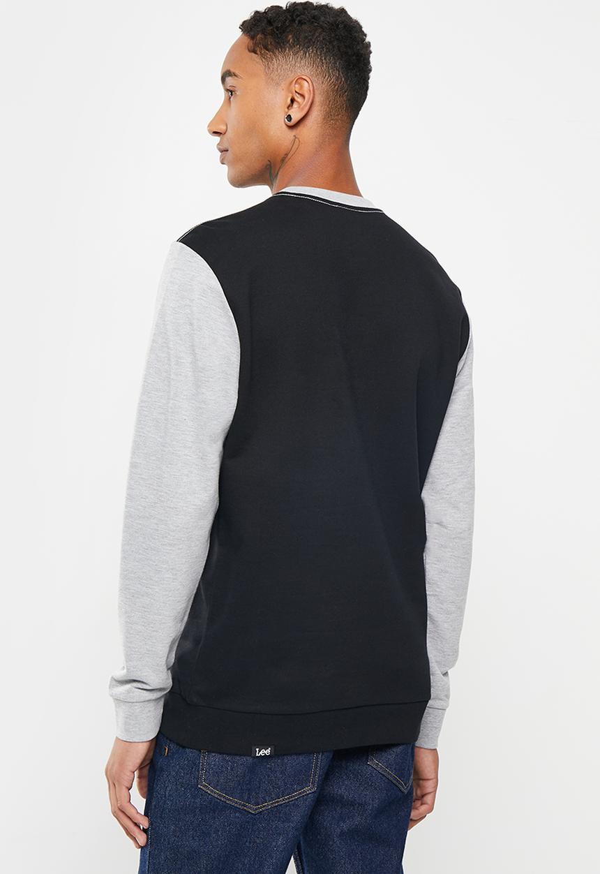 Lee  - Raised keyline sweat - grey melange