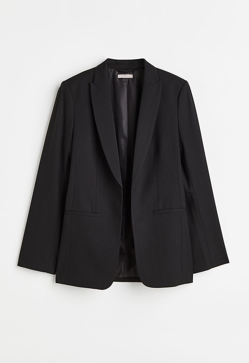 H&M - Viscose-blend blazer - black